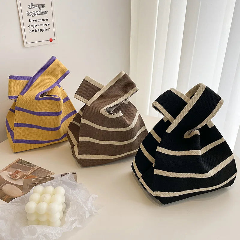 The Snug Stripe – Hand-Knit Shoulder Hug ART : 30