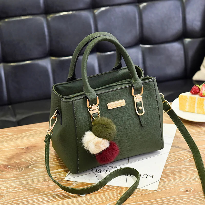 Vintage PU Leather Shoulder Crossbody Bag with Tassel ART : 16
