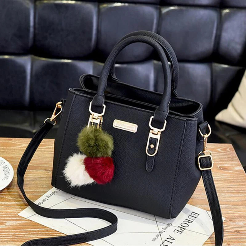 Vintage PU Leather Shoulder Crossbody Bag with Tassel ART : 16