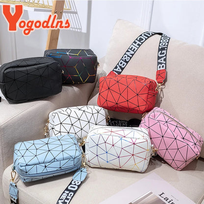 Yogodlns Laser-Chic Satchel – Trendy Square Crossbody for Women ART : 26