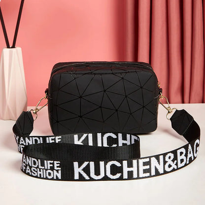 Yogodlns Laser-Chic Satchel – Trendy Square Crossbody for Women ART : 26