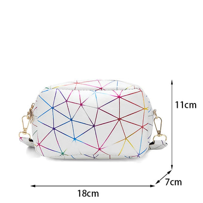 Yogodlns Laser-Chic Satchel – Trendy Square Crossbody for Women ART : 26