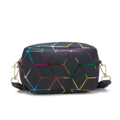 Yogodlns Laser-Chic Satchel – Trendy Square Crossbody for Women ART : 26