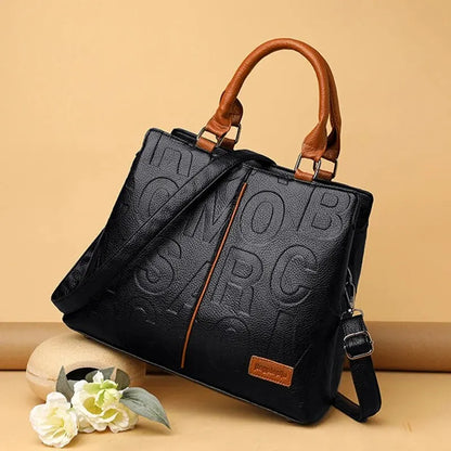 The Capsule Courier – Spacious PU Leather Crossbody ART : 28