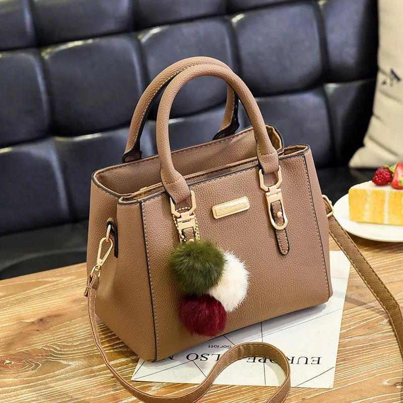 Vintage PU Leather Shoulder Crossbody Bag with Tassel ART : 16