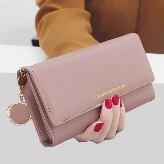 Fashion Women PU Leather Long Wallets Multi-functional Fold Purse ART : 18