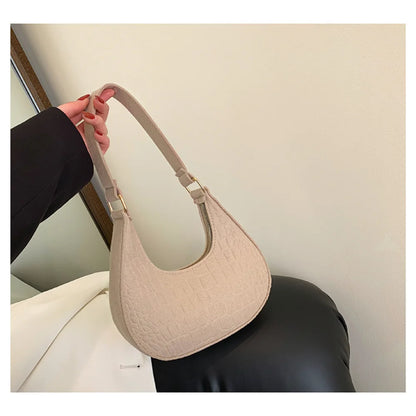 Women's Retro Felt Crossbody Bag – Casual Shoulder Purse ART : 12