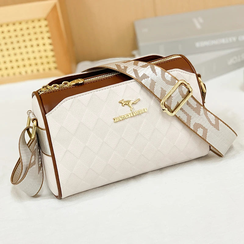 Designer Checkered Messenger Bag – Luxury Women's Crossbody ART : 14
