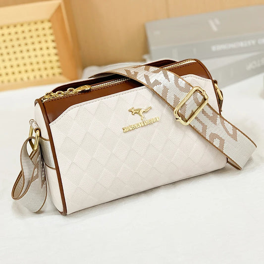 Designer Checkered Messenger Bag – Luxury Women's Crossbody ART : 14