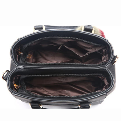 Vintage PU Leather Shoulder Crossbody Bag with Tassel ART : 16
