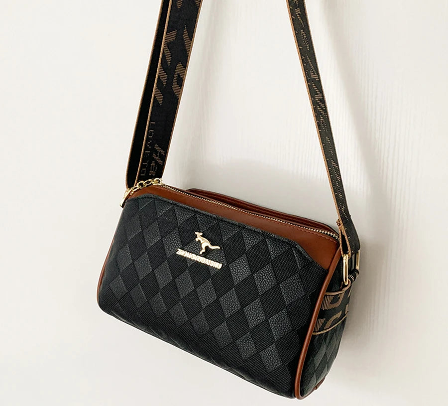 Designer Checkered Messenger Bag – Luxury Women's Crossbody ART : 14