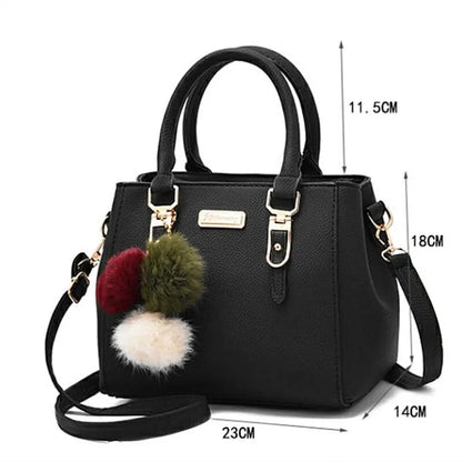 Vintage PU Leather Shoulder Crossbody Bag with Tassel ART : 16