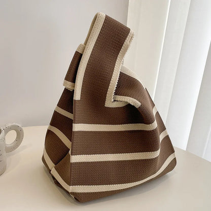 The Snug Stripe – Hand-Knit Shoulder Hug ART : 30