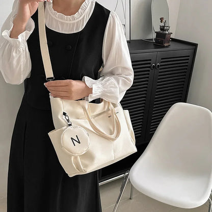 Japanese Canvas Crossbody Bag for Women ART : 9